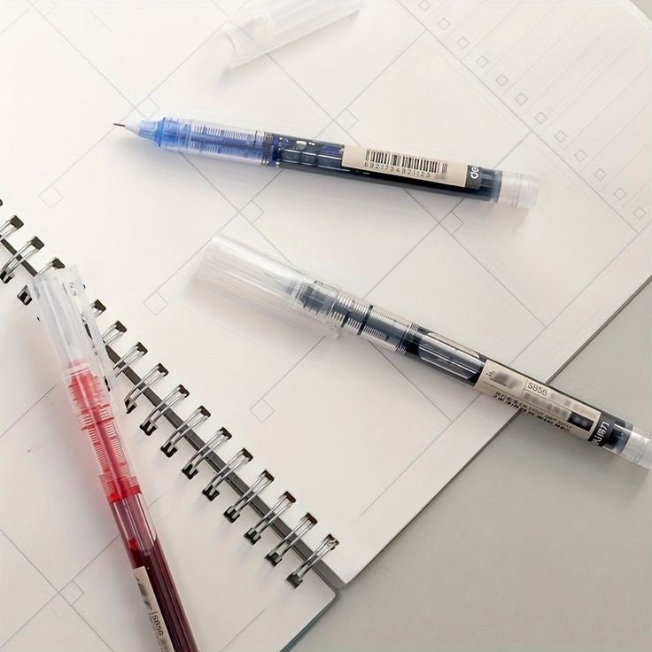 Caneta Gel Preta Zuixua 0.5mm, Bullet Journal, estilo Muji