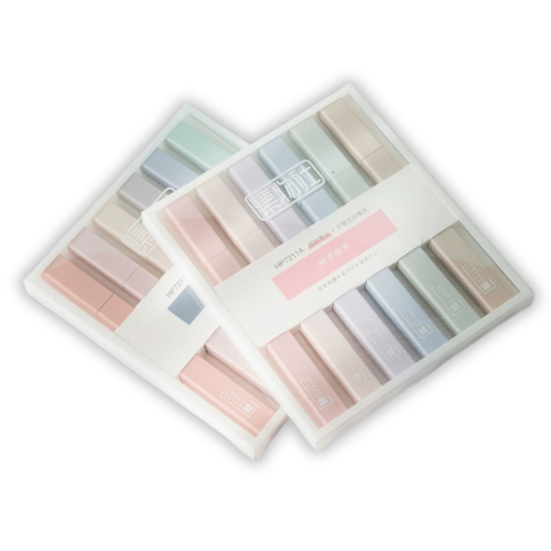Marca Texto Pastel Quadrado 6 cores
